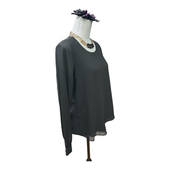 Naked Zebra open back blouse size S. Gold button on sleeves. - Picture 2 of 12